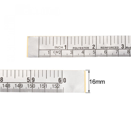 uxcell Self-Adhesive Measuring Tape with Fractions 60 Inches 150cm Workbench Ruler, Peel and Stick Measure Tape for Woodworking, Saw, Drafting Table uxcell