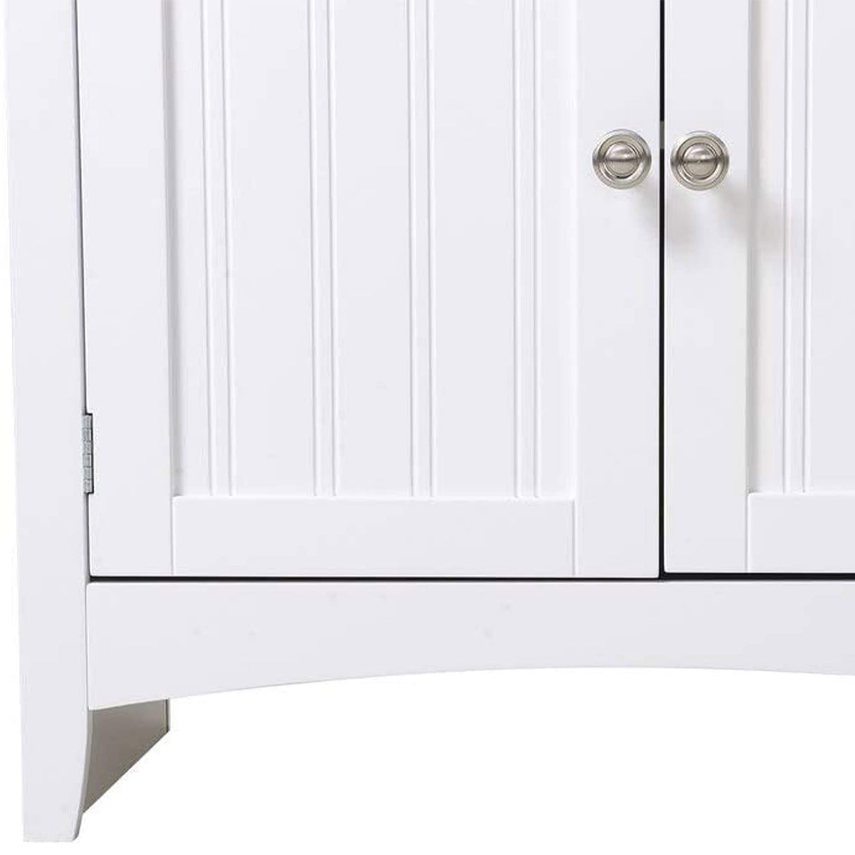 American Furniture Classics OS Buffet and Hutch with Framed Glass Doors and Drawer, Large, White American Furniture Classics