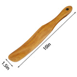 Wooden Spatula ，Sourdough Spatula，Teak Kitchen Spatula ， Mixing Sourdough Spoon Stirring Stick Wood Bread Spatula for Cooking Utensils Flat Spurtles Kitchen Tools Scraper Jar Spatula Kunovo
