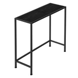 Console Table for Entryway Small Tables, Black Narrow Console Hallway Table Living Room Furniture, Thin Side Table Back of Sofa Skinny Behind Couch Table, Entrance Table for Entryway Foyer Bedroom NOVIMANGO