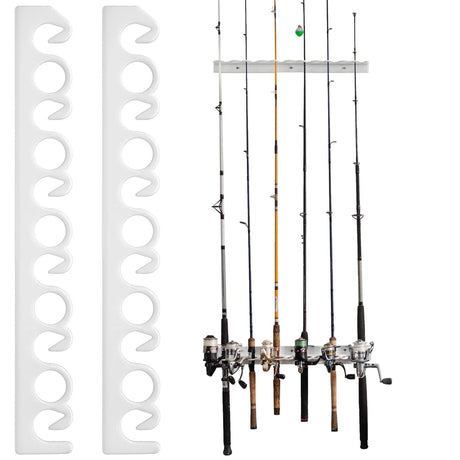 Coldcreek Outfitters Universal Fishing Rod Rack, Fishing Gear, Fishing Accessories, Rod Holder, Pole Storage, Wall Mount, Cieling Mount, 24" L x 3" W x 3" H Coldcreek Outfitters