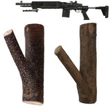 Gun Rack, Gun Wall Mount, Rifle Rack Wall Mount, Natural Hardwood Gun Racks for Rifle Bow, Wooden Gun Rack, Gun Holder Wall Mount, Gun Racks for Wall, Indoor Wooden Gun Wall Mount for Storage Display UOMIO