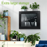 Hidden Gun Storage - Gun Safe Pistol Storage, 11"x14" Matted to 8"x10" Concealment Furniture Secret Decor Handgun Picture Frames Box Homvle