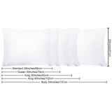 NTBAY Queen Pillowcase Set - 4 Pack Brushed Microfiber 20x30 Pillowcases - Soft, Wrinkle-Free, Fade-Resistant, Stain-Resistant, White Pillowcases with Envelope Closure - 20x30 Inches, White NTBAY