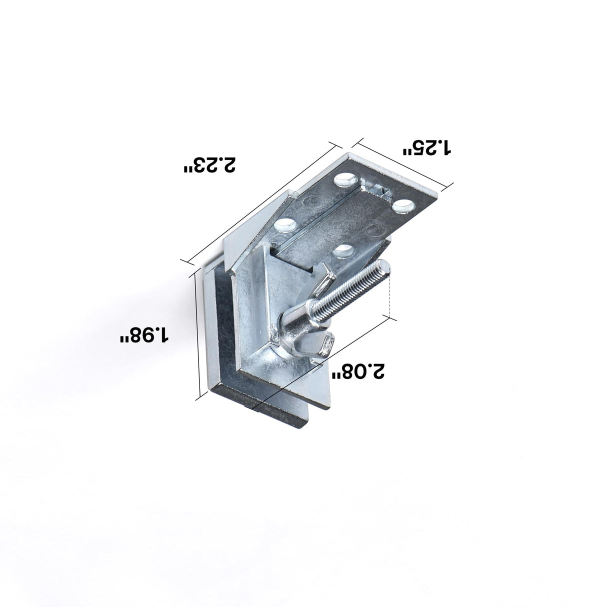 LazBlinds Metal Window Shade Brackets - 4Pcs No Tools No Drill Roman Shades Hardware with Screws, Durable Accessory for Woven Wood Shades and Bamboo Blinds (2 Mounts, 2 Update Adjustable Bracket) LazBlinds