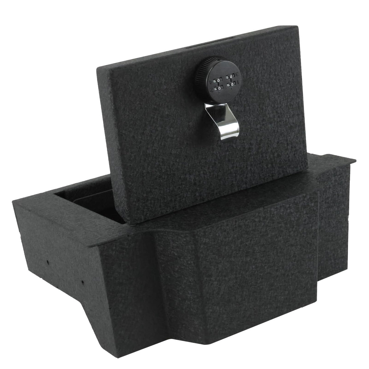 Center Console Safe Vault - KEREN Console Gun Safe Box Compatible with RAM 1500/2500/3500 LARAMIE/BIGHORN/POWERWAGON 2019-2025, 4-Digit Combination Lock KEREN
