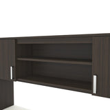 Bestar, Ridgeley Collection, 3-Piece Set Including a U-Shaped Desk with Hutch, a Lateral File Cabinet, and a Bookcase Bestar