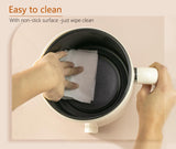 Aroparc Wax Melter for Candle Making Large 1.8L/60oz Electric Wax Melting Pot with Pouring Spout, Non-Stick Easy to Clean & Keep Warm - Wicks, Wick Stickers, Centering Tools, Spoon Aroparc