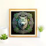 CXYQLC DIY 5D Diamond Painting Kits for Adults, Diamond Art Wolf King Diamond Painting Full Drill Crystal Rhinestone Embroidery Craft Kits for Home Wall Decor Gifts 11.8x11.8inch CXYQLC