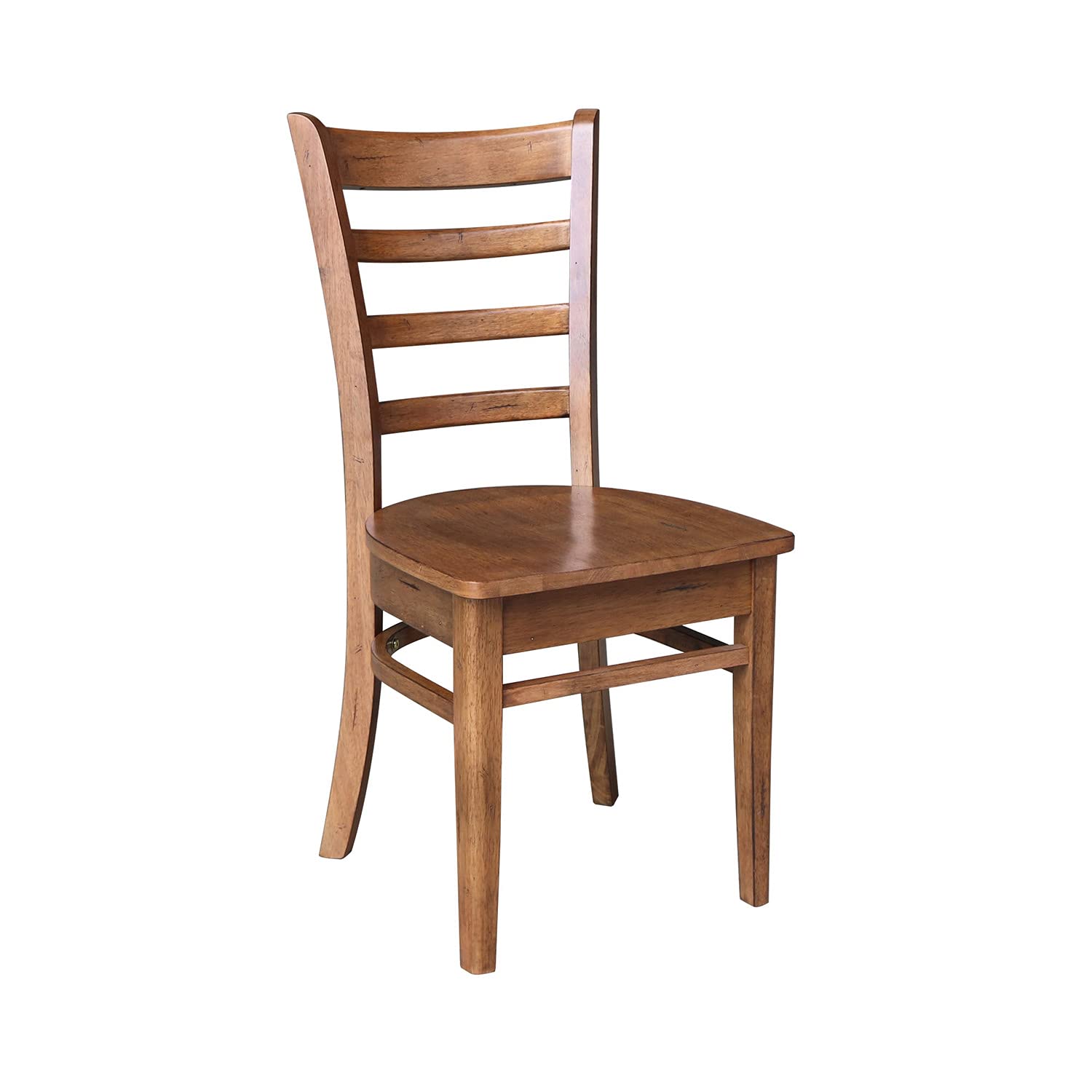 IC International Concepts Emily Side Chairs, Dining Height, Brown - WoodArtSupply