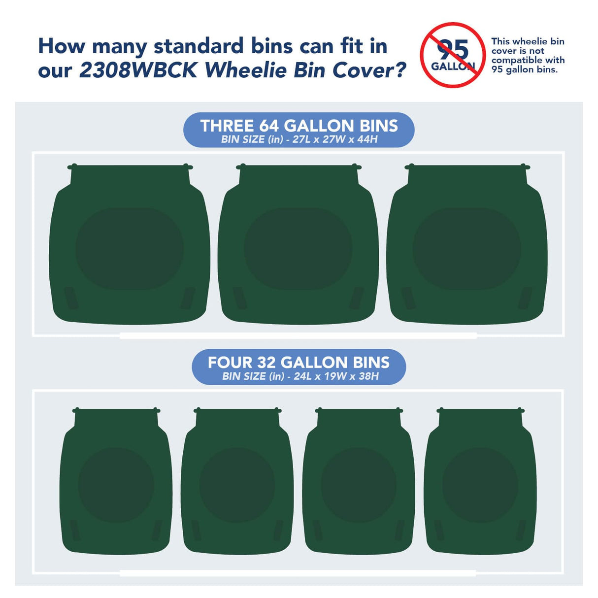 Absco Utility 7.5 Ft. x 2.5 Ft. Garbage Can Metal Storage Shed DIY Galvanized Steel Sheds for Garbage Can, Trash Bin, and Junk Storage Tools, Firewood, Gardening Equipment (Surfmist White) ABSCO