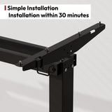 SANODESK Electric Standing Desk 63x24 Inch Height Adjustable Stand Up Desk Home Office Computer Workstation Sit Stand Home Office Desk with Splice Board (White Frame + White Top) SANODESK