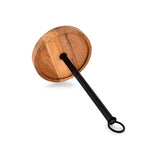 EDHAS Paper Towel Holders Iron & Acacia Wood for Farmhouse Kitchen,Wooden Paper Towel Holder Stand. (6.5" x 6.5" x 13") EDHAS