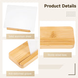 Tideme 6PCS Sublimation Photo Frames Blanks,8'' x 6'' Heat Transfer Metal Picture Frames, Aluminum Sublimation Blanks with 6 Wood Stands, Photo Heat Transfer Panels for Home Office Decoration Tideme