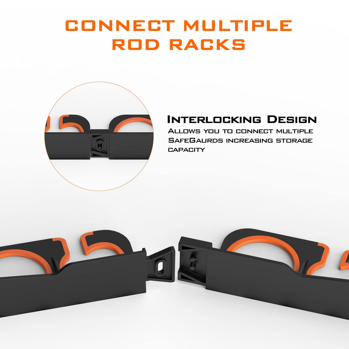 KastKing SafeGuard Fishing Rod Holder for Garage, Wall or Ceiling Mounted Fishing Rod Rack Storage Organizer, Fishing Pole Holder Holds 12 Rods or Combos in Less Than 36 Inches KastKing