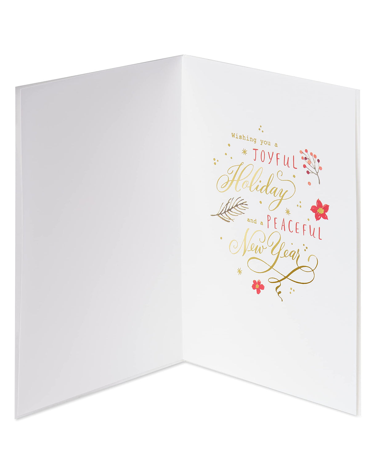 Papyrus Boxed Christmas Cards with Envelopes, Joyful Holiday, Traditional Wreath (8-Count) Papyrus