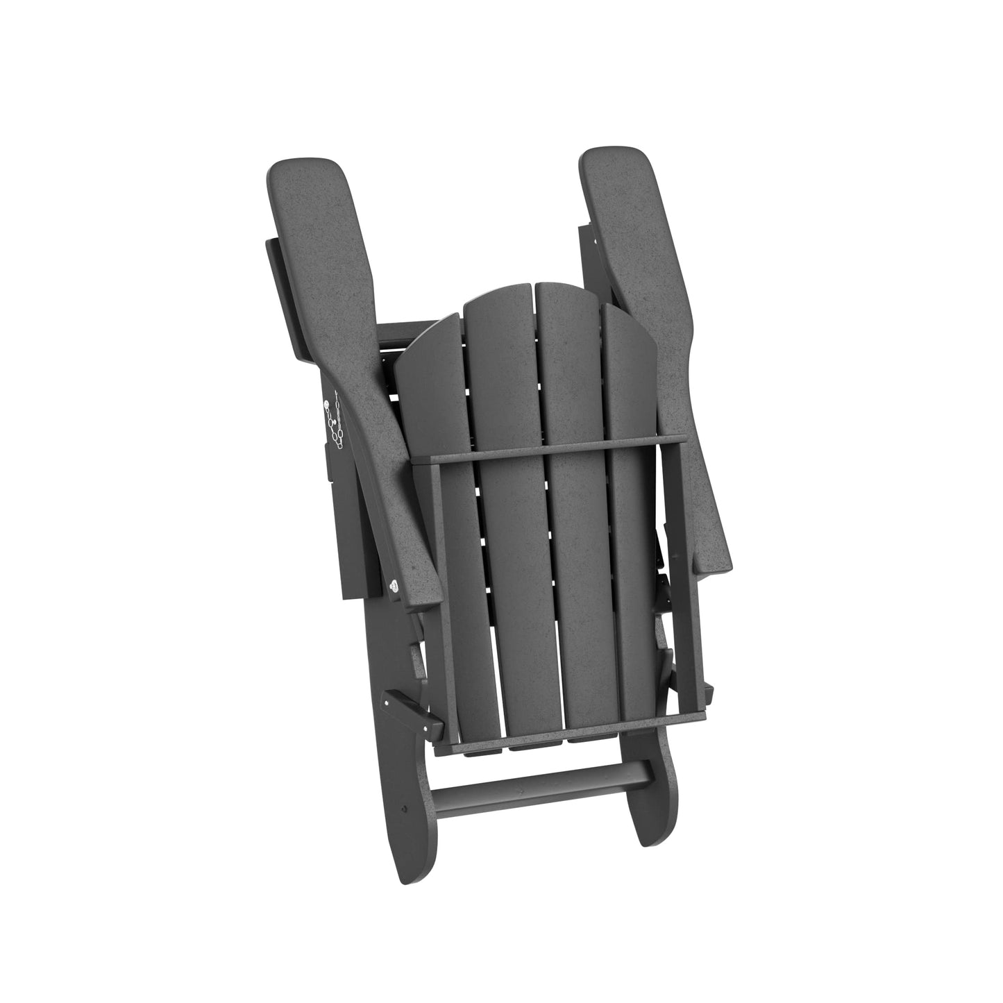 WestinTrends Outdoor Adirondack Chairs Set of 4, Plastic Fire Pit Chair, Weather Resistant Folding Patio Lawn Chair for Outside Deck Garden Backyardf Balcony, Gray