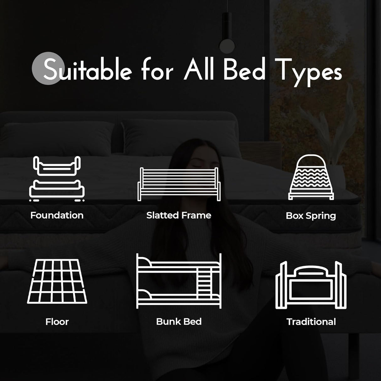 SAYRE SLEEP SAYREE 10 Inch Twin Memory Foam Mattress in a Box – Cooling Gel Infused, CertiPUR-US & Oeko-TEX Certified, Medium Firm Mattress for Back Pain, Pressure Relief SAYRE SLEEP