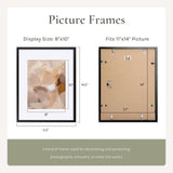 SYNTRIFIC 11x14 Picture Frames Set of 6,Display Pictures 8x10 with Mat or 11x14 Without Mat,Collage Photo Frames for Wall Decor Mounting,Home Decorative Wall Gallery Picture Photo Frame,Black SYNTRIFIC