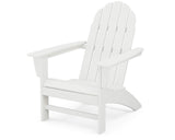 POLYWOOD Vineyard Adirondack Chair, White Polywood