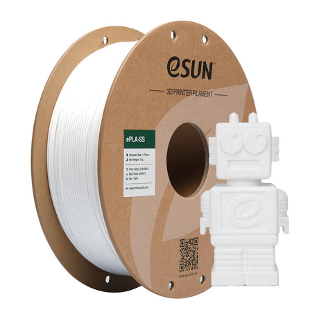 eSUN Fast Printing Speedy PLA Filament 1.75mm, 3D Printer Filament High Speed PLA for Fast Printing, 1KG Spool (2.2 LBS) 3D Printing Filament for High Speed 3D Printers, White eSUN