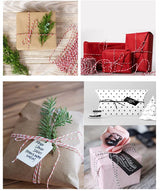 Cotton Twine, 328 Feet Red & White - Craft & Wedding Decor, Butchers & Christmas Wrapping String FLIPPED