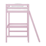 Hillsdale Caspian Wood Twin Loft Bed, Pink Hillsdale