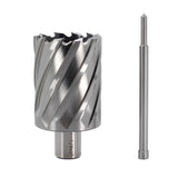 OSCARBIDE Annular Cutter 1-7/8 inch Cutting Diameter,2 inch Depth of Cut,3/4 inch Weldon Shank,2 Flat Mag Drill Bit with Pilot Pin for Magnetic Drill Press,1 Piece OSCARBIDE