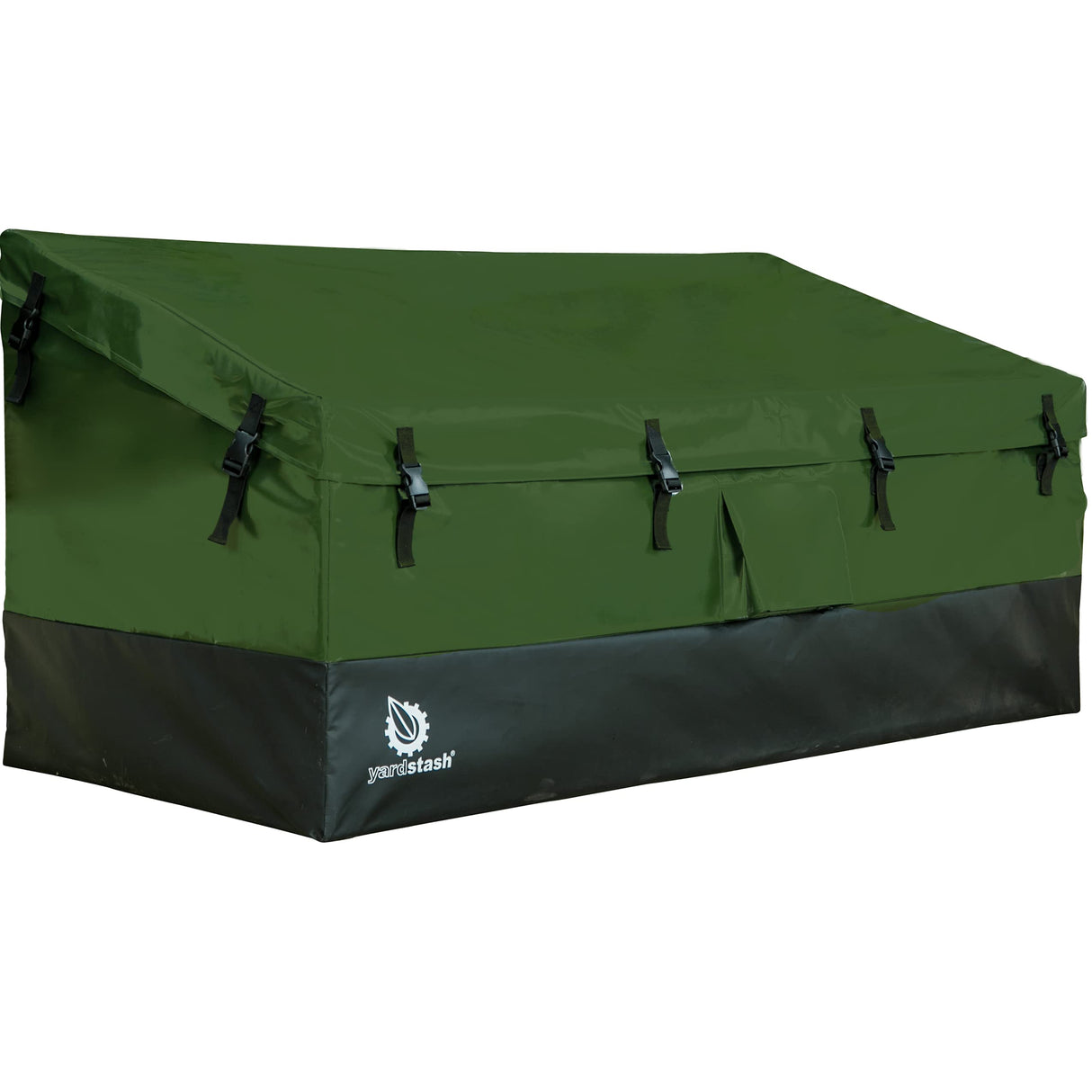 YardStash 143 Gallon Waterproof Deck Box, Portable Outdoor Storage Box for All Weather Tarpaulin Deck Box, Perfect for the Boat, Yard, Patio, or Camping – 143 Gallon, XL Green YardStash