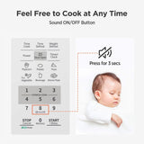 COMFEE' EM720CPL-PM Countertop Microwave Oven with Sound On/Off, ECO Mode and Easy One-Touch Buttons, 0.7 Cu Ft/700W, Pearl White COMFEE'