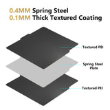 Sifrothy Bambu Lab PEI Build Plate for Bambu Lab X1/X1C/X1E/P1P/P1S/A1, Flexible Spring Steel Sheet Removable Bambu PEI Sheet for Bambu Lab 3D Printers Platform 257x257mm Sifrothy