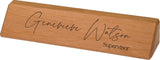 Walnut Office Desk Name Plate Personalized. Custom Name Plates for Desks. Office Desk Decor. Gift For Coworkers, Teachers, Graduates. Walnut Desk WoodArtSupply