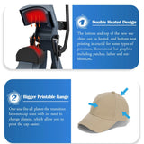 TOPSPEEDSTAR Hat Heat Press. Automatic Double Heater Automatic Open Printing Hat Cap Heat Press Machine with Multi-Timer and Laser Alignment. 3 pcs Different Size Hat Pads Included TOPSPEEDSTAR