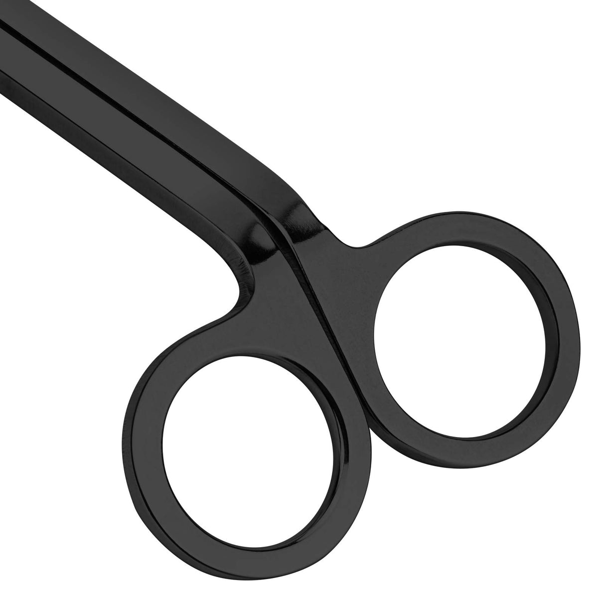 CHEFBEE Candle Wick Trimmer, Polished Stainless Steel Wick Clipper Cutter, Scissors, Reaches Deep Into Candles to Cut Spent Cord, Allow Cleaner Burn and Prevent Soot Buildup (Black) CHEFBEE