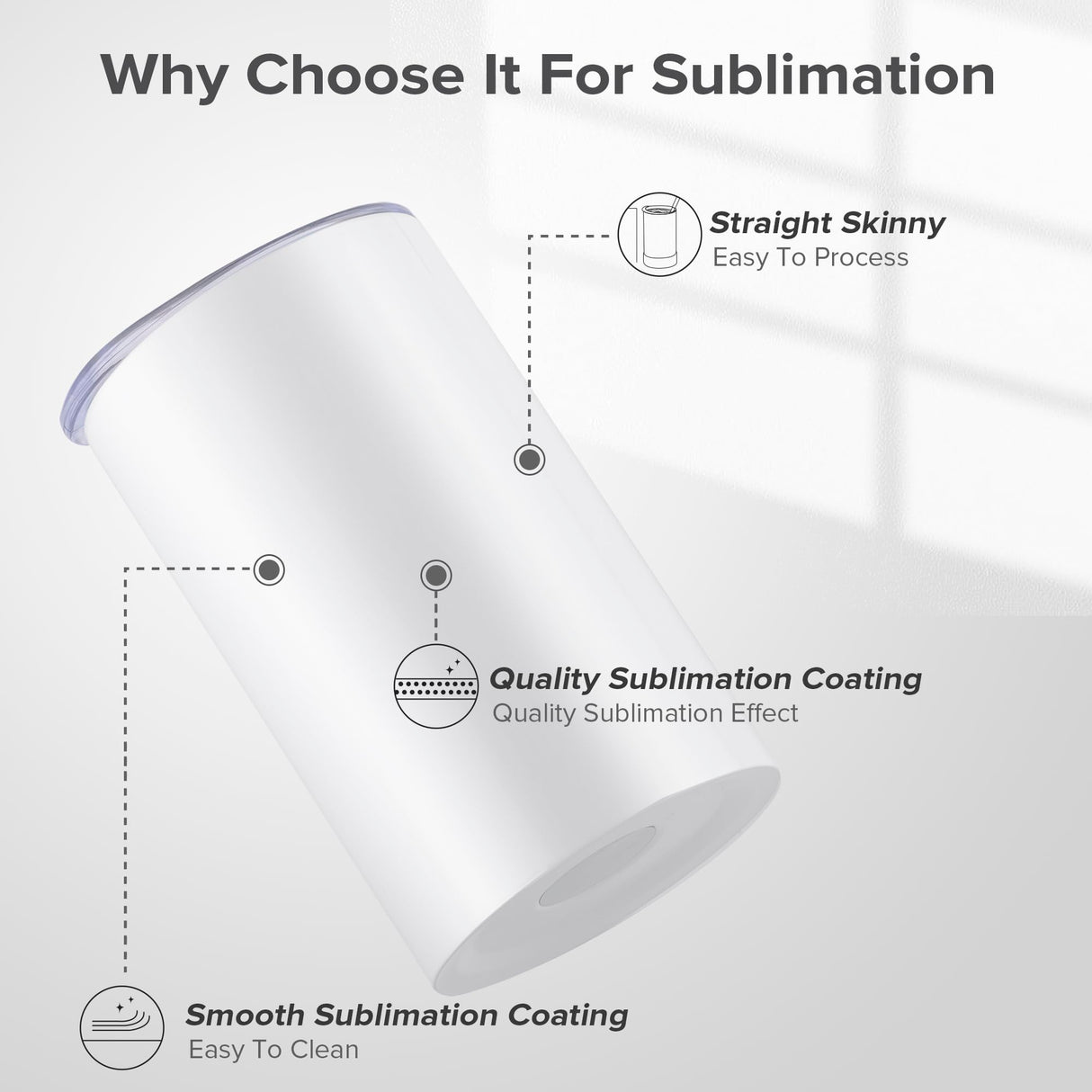 FASTSUB Sublimation Tumbler 12 oz Blanks Bulk Cups Stainless Steel Double Wall Vacuum Insulated with Lid and Straw Nozzle Silicone Cover Gifts for Heat Press Transfer White 6 Pack FASTSUB