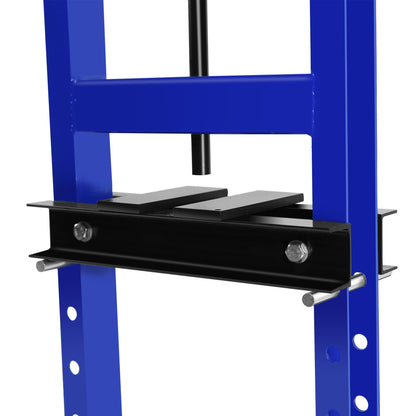 BOSTANA 6-Ton Hydraulic Shop Press, Bearing Press H-Frame Garage Floor with Adjustable Shop Press with Plate, Hydraulic Shop Floor Press for Gears and Bearings, Blue