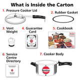 Hawkins 4 Litre Classic Pressure Cooker, Best Inner Lid Cooker, Silver (CL40) HAWKINS