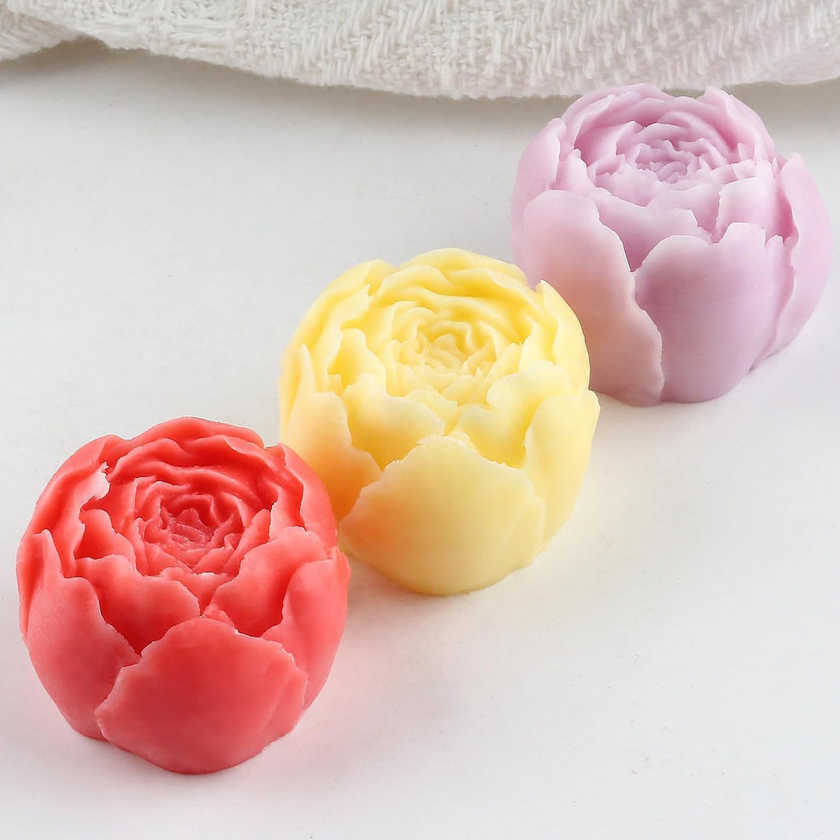 9 PCS Flower Candle Molds Rose Tulip Silicone Candle Mold Flower Shapes Moldes De Rosas Silicona para Velas for Soy Wax, Beeswax, Candle Making, Resin Craft Aifong