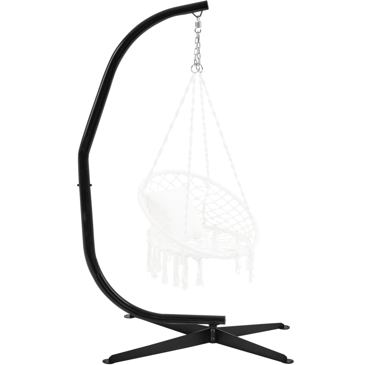Yaheetech Hammock Chair Stand, C-Stand for Hanging Hammock Chair w/Buckle & S-Shaped Hook - Free Rotation C-Stand Hammock Stand for Hanging Chairs, Swings, Max.Weight Capacity 300Lb Yaheetech