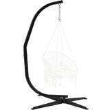 Yaheetech Hammock Chair Stand, C-Stand for Hanging Hammock Chair w/Buckle & S-Shaped Hook - Free Rotation C-Stand Hammock Stand for Hanging Chairs, Swings, Max.Weight Capacity 300Lb Yaheetech