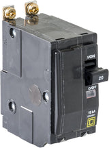 Square D - QOB220CP Circuit Breaker, Black Schneider Electric