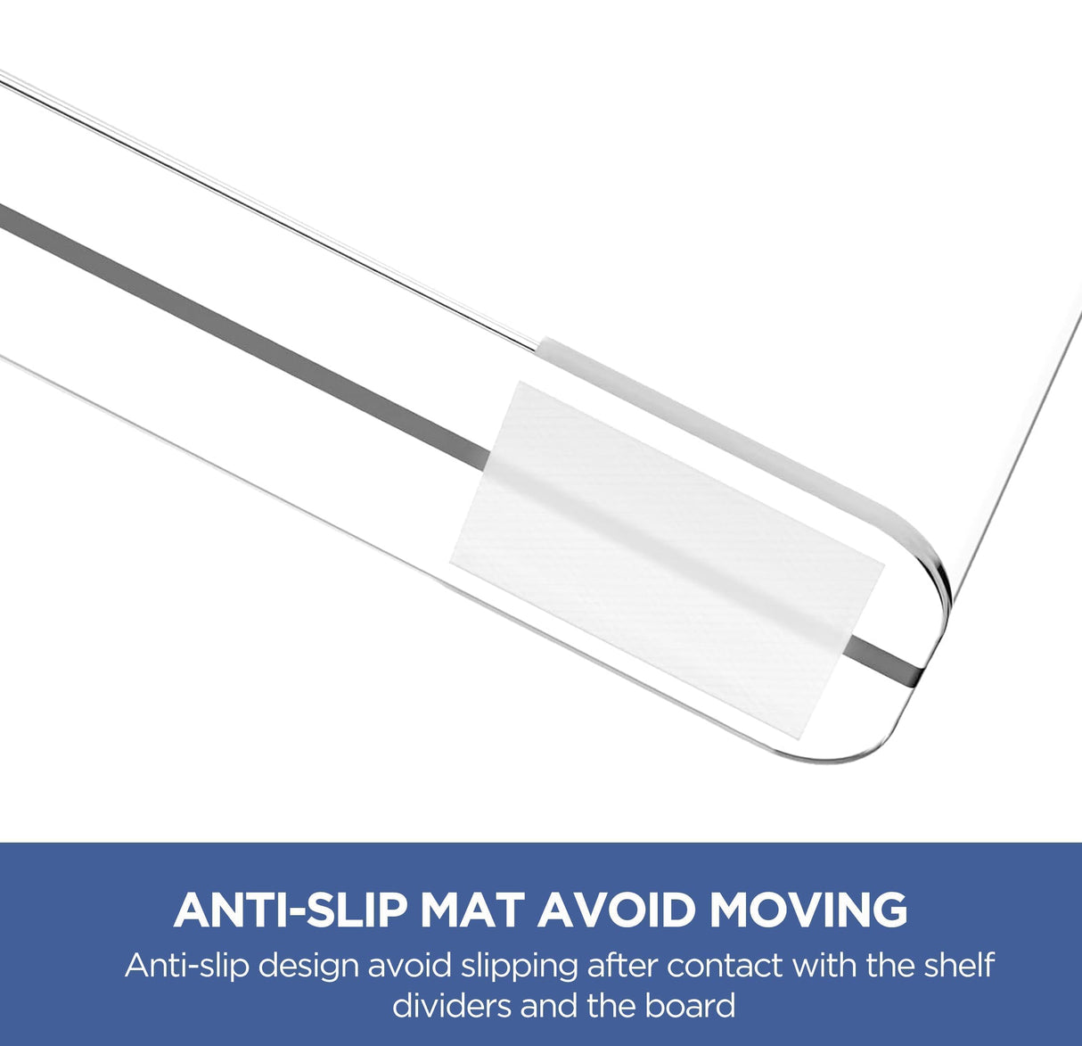 HBlife 6 Pack Closet Organizers and Storage, Clear Shelf Dividers, Vertical Purse Organizer for Closet Perfect for Sweater, Shirts, Handbags in Bedroom and Kitchen, Acrylic Bookshelf for Organization HBlife