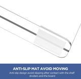 HBlife 6 Pack Closet Organizers and Storage, Clear Shelf Dividers, Vertical Purse Organizer for Closet Perfect for Sweater, Shirts, Handbags in Bedroom and Kitchen, Acrylic Bookshelf for Organization HBlife