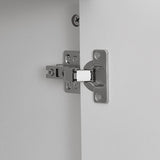 Panana White Coffee Bar Cabinet, Farmhouse Kitchen Sideboard Buffet Storage Cabinet White Accent Sideboard Buffet Cabinet for Kitchen, Dining Room, Living Room, Hallway Panana