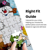 MasterPieces – Jigsaw Puzzle Set for Kids 6+ Years, 4-Pack of 100 Pieces, Educational and Fun Game, Blue Glow in The Dark Collection, Gift Idea for Children, 8" x 10 Masterpieces