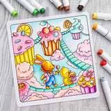Cozy Delights: Cute Coloring Book for Adults and Teens Featuring Adorable Animal Characters, Candyland Adventures, Chocolate Mountains, and Cozy Hygge Delights! WoodArtSupply