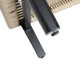 Chairus Farmhouse Rectangular Coffee Table with Rattan Storage - Solid Wood Centre Table for Home and Office chairus