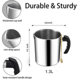 Candle Making Pouring Pot, 44oz 1.3L Wax Melting Pot and Spoon 304 Stainless Steel Candle Making Pitcher Heat-Resistant Handle Dripless Pouring Spout Design Phinicco