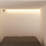 Hitow Wardrobe Cabinet with LED Light Strips, Armoire Closet with Glass Doors, Wooden Large Wardrobe with 5 Tiers Shelf & Hanging Rod, Modern Bedroom Armoire Clothes Organizer, White 47.2" W Hitow