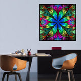 Peeua 5D Mandala Diamond Painting Kits for Adults, DIY Diamond Art Full Drill Cross Stitch Embroidery Crafts for Home Decor (14 x 14 in) (Green) (PTM) Peeua